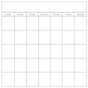 calendar month blank