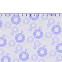 stitched blue paper
