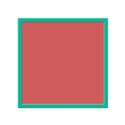 square teal