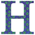blue spotty capitol h