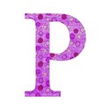 pink spotty capital p