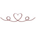 red doodle heart