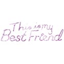 this is my best friend word art hand drawn