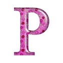 shiney capital pink p