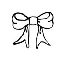 line art bow