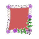 lilac flower frame right