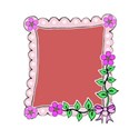 pink spotty frame rose right