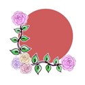 rose frame round