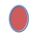 Frame Oval Cornflower 1