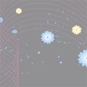 background swoosh flower gray
