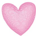 rose heart pink