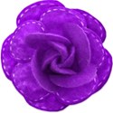 stitched purple rose