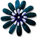 turquoise blue flower