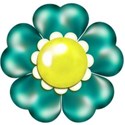 turquoise flower 2