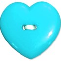 turquoise heart button