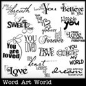 All Because of You Word Art