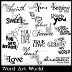 All Because of You Word Art