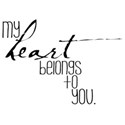 my heart belongs to you