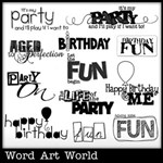 Birthday Fun Word Art