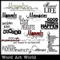 Moments in Time Word Art