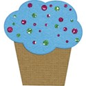 Cupcake Blue