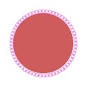 a pink chain frame