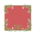 flower frame pink