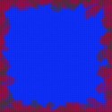 blue with red flower boarder background