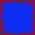 blue with red flower boarder background