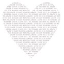 Heart Shaped Words