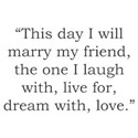 I Will Marry My Friend