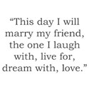 I Will Marry My Friend