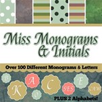 Miss Monograms & Initials - over 250 items! 