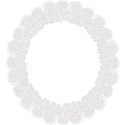 oval lace frame