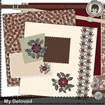 My Beloved with Scrapbook Album Pages