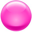 pink shiney button