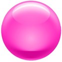 pink shiney button