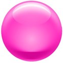 pink shiney button