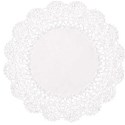 white lace doilie