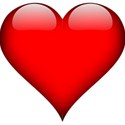 red shiney heart