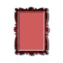 red scallopped frame