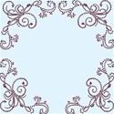 blue with red swirl back ground