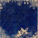 paper reverse blue butterfly