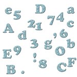 Blue Flower Alphabets