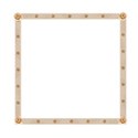 6vintage rose ribbon frame