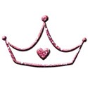 Light Pink Glitter Crown