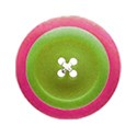 pink and green button large