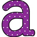 a - Purple polka dot