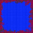 blue with red flower boarder background