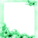 green floral corner background